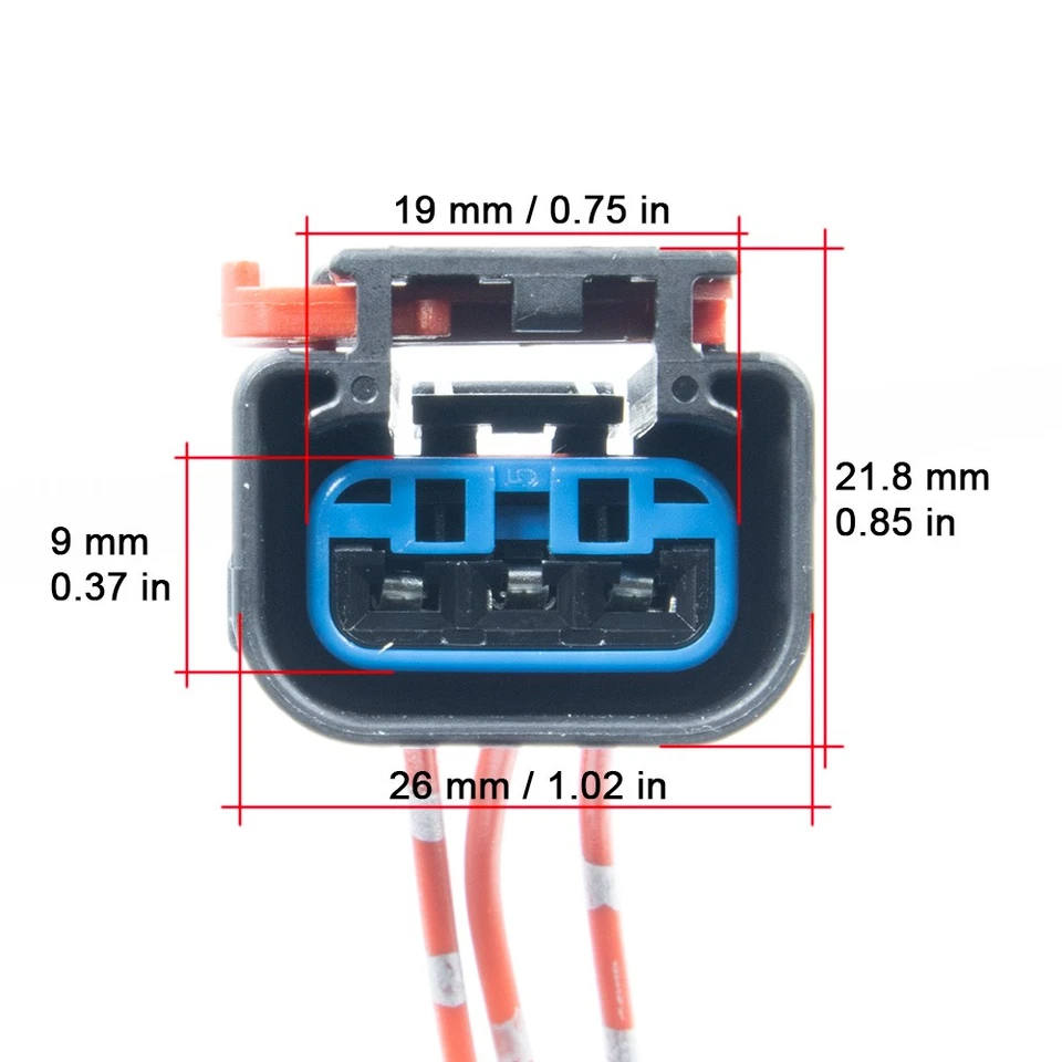 Conector sensor posición cigüeñal Chrysler 300M. 2001-2004. 4609153AB Foto 3 de 4