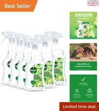 Tru Clean 750ml Antibacterial Spray - Crisp Pear, 6 Pack of Plant-Based Cleaners 7.09 per litre