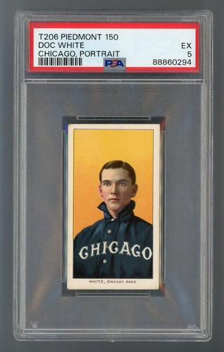 Doc White [Portrait] 1909 T206 Piedmont 150 card