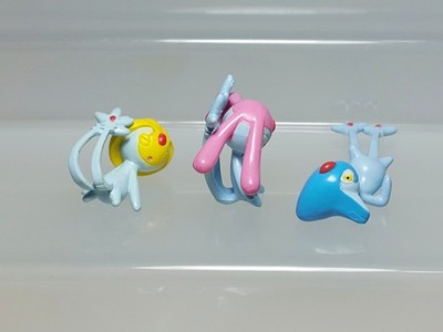 Uxie Mesprit Azelf Pokemon Clipping Figure Set Bandai 2008 Japan