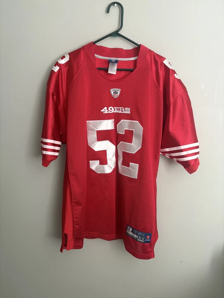 Vintage Patrick Willis #52 San Francisco 49ers Reebok Jersey Size 54 Nfl Red - Image 2 of 4