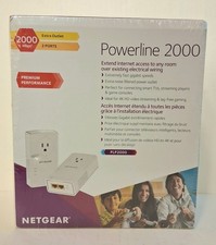 Netgear Powerline 2000 2-Port Internet Extender New Sealed Box