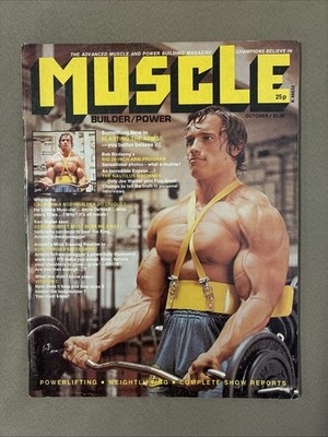 Muscle Builder / Power Bodybuilding Magazine / Arnold Schwarzenegger 10-73 RARE