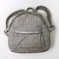 B is The Backpack Multiple Zip Hidden Pockets Gray Travel Carry On 15 Inch
