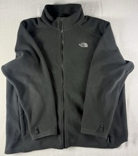 The North Face Mens Black Full Zip Fleece Jacket Size XL Polartec FlashDry