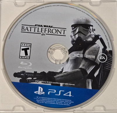 Star Wars: Battlefront (PlayStation 4, PS4, 2015) Game Only - Tested**
