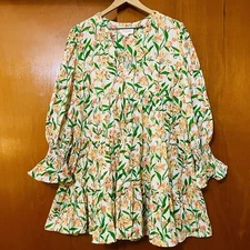 Pomander Place Tuckernuck Kenzo Dress Bermuda Blossom Floral Print Size XXL