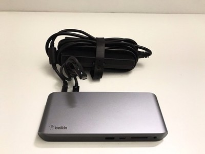 Belkin Thunderbolt 3 Dock Pro F4U097 with Thunderbolt 3 Cable/130w Adapter.