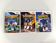 Sonic Wii Bundle Complete CIB - Sonic Colors, Sonic Unleashed, Secret Rings