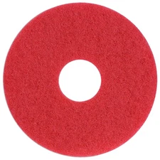 Case of 5 Sanico MVP Lead Off 12" Red Buffing Floor Pad