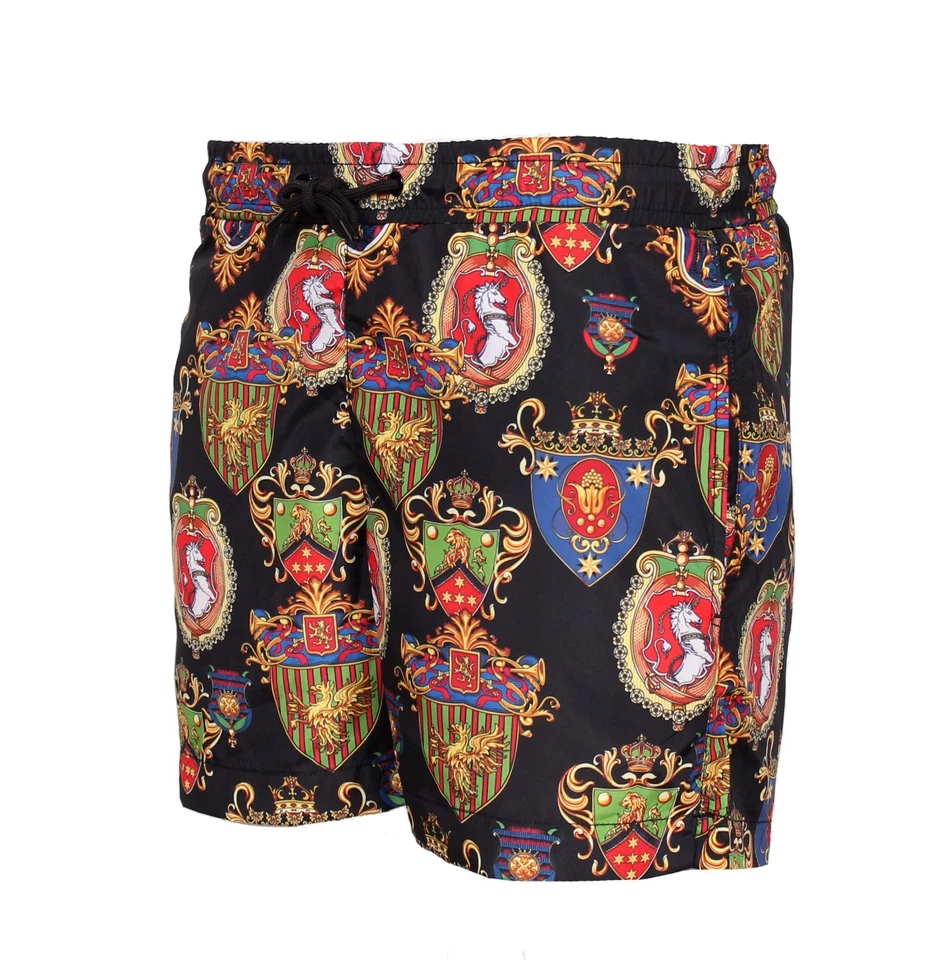 Dolce & Gabbana Men’s Swim Shorts – Multicolor Baroque Print - Image 2 of 4