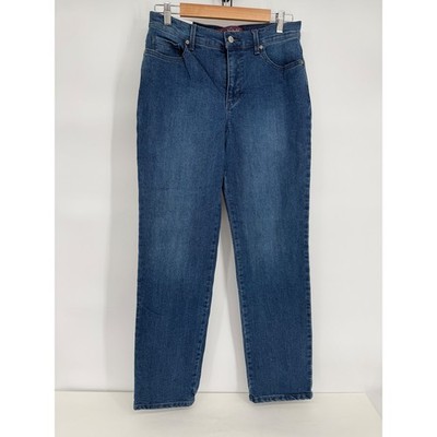 Gloria Vanderbilt Amanda High Rise Tapered Jeans Womens Sz 8 Frisco Blue NEW
