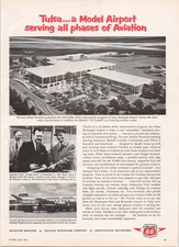 Phillips 66 1962 Vintage Tulsa Airport Aviation Print Ad Bartlesville OK