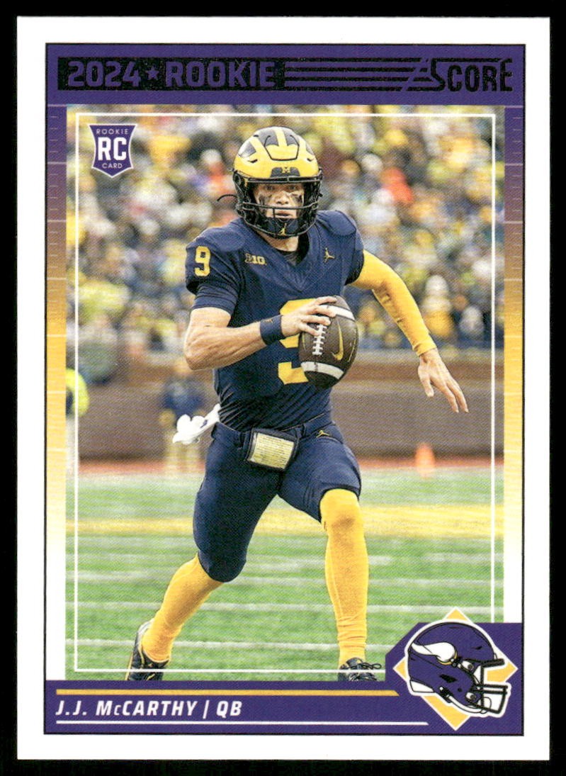 2024 Score J.J. McCarthy RC Minnesota Vikings #304