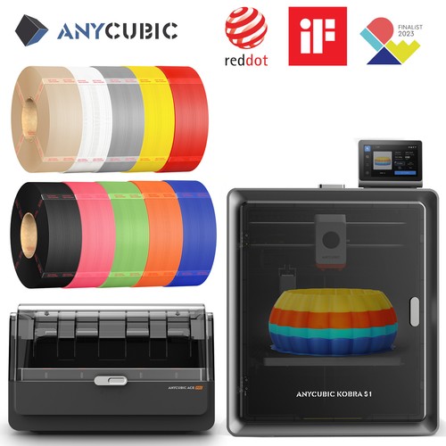 ANYCUBIC Kobra  S1 Combo Core XY 3D Printer FDM Multicolor Printing + 10KG PLA