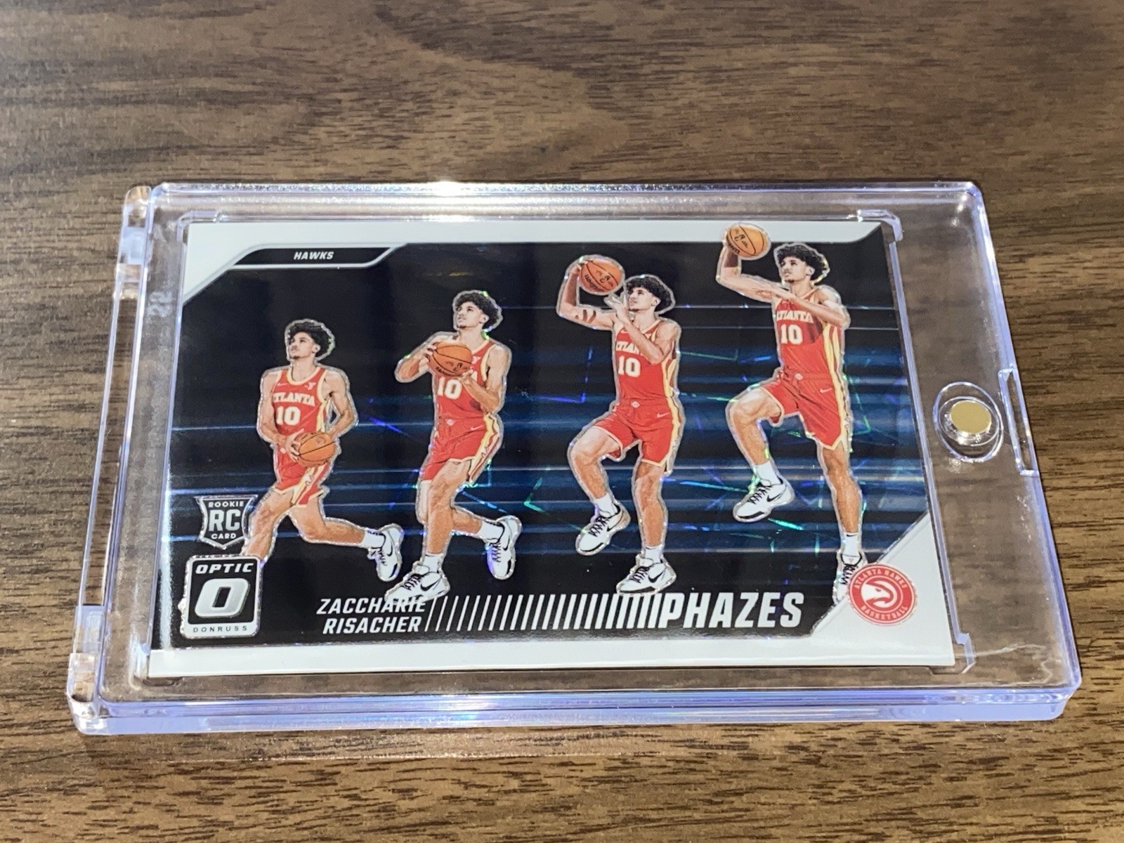 2024-25 Donruss Optic Zaccharie Risacher Phazes SSP Case Hit Rookie RC #21