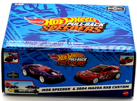 Hot Wheels Pull-Backs 2-Pack 1:43 Auto /Cars Mod Speeder & 2004 Mazda RX8 Custom