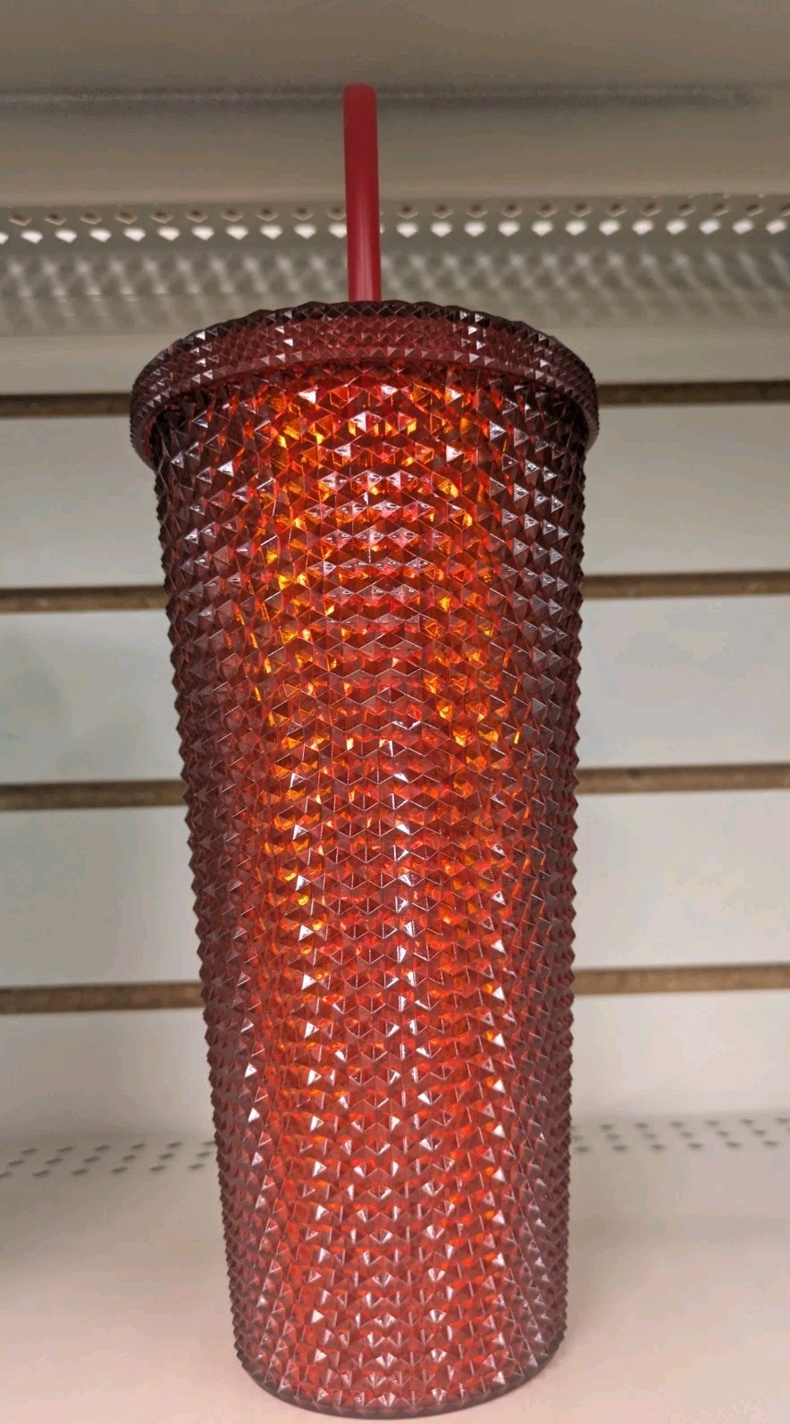 Set Of Four Christmas Colored Tumblers Sparkly