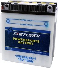 Firepower WPS Conventional 12V Std Motorcycle Battery 12N12A-4A-1