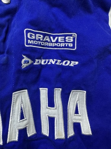 VINTAGE JH DESIGN LICENSED PRODUCT YAMAHA RACING BOMBER STYLE JACKET IN SIZE XL - Picture 10 of 17