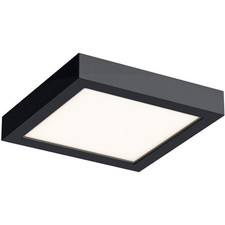 DALS Lighting CFLEDSQ06-CC-BK Delta Flush Mount Black