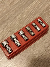Snap On Tools USA 1/4 Drive 6pc SAE Universal Flex 6pt Socket Set 1/4-9/16 Inch
