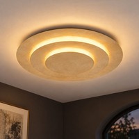 Deckenleuchte Esszimmerleuchte Deckenlampe Rund Led Warmweiß Gold Flurleuchte