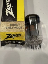 Zenith 6JB5 Vacuum Tube NOS w Box 6HE5 6JC5 Radionic TV Radio