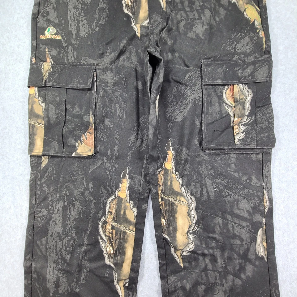 Mossy Oak Break-Up Eclipse Camo Cargo Pants Men's XL 40-42 Elastic Waist Hunting - Image 4 of 4