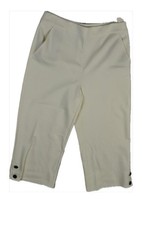 St John Women's Wide Leg Crop Knit Dress Pants Viscose Blend Size 6 New