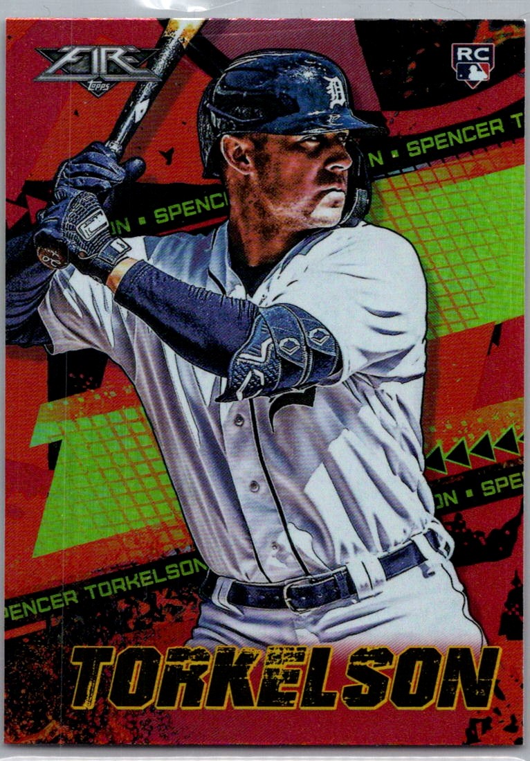 2022 Topps Fire Spencer Torkelson Flame RC  Detroit Tigers #111