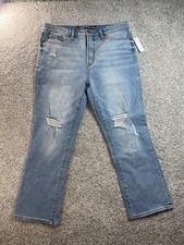 Seven 7 Fashion Jean Cropped Distressed Women  s Jeans Sz 12 NWT Stretch