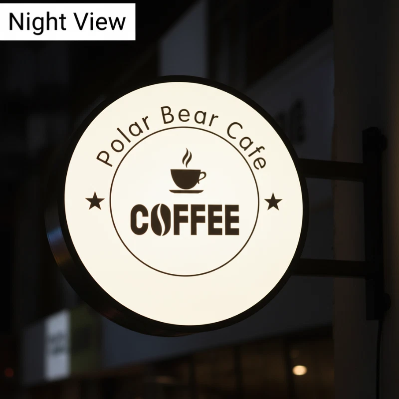 LED Light Box Sign Double Sided Illuminated Advertising Projecting Shop Sign - Image 3 of 4