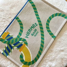 HERMES Yachting GM Flat Pouch, Kanoe H, Vitamin #QY1XP3