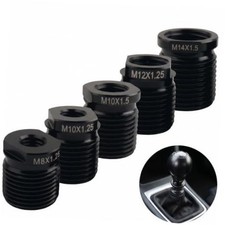 5PCS Gear Shift Knob Adapter Kit, M8x1.25/M10x1.25/M12x1.25/M10x1.5/M14x1.5