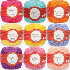 Anchor Freccia 12 - Filato di cotone fine per uncinetto in filigrana