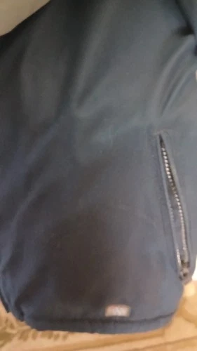The Mens Store Winter Bomber Jacket Gray Zipup Hoodzip Pockets L image 9