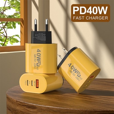 40W USB C Charger Quick Charge 3.0 USB Wall Charger PD Type C Phone Charger