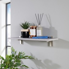 Levant 60cm Slim Shelf With L Shape Bracket Core Products - Various Colours