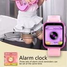Pink Kids Smart Watch With Customized Dial Games Pedometer Camera Birthday Gift