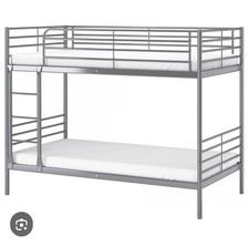  IKEA SVÄRTA Bunk bed frame Metal Grey Silver 90 x 200 cm 
