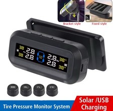 Sistema TPMS monitoraggio pressione pneumatici auto solare con 4 sensori esterni