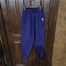 Landau Solid Scrub Pants, Size L, Purple, Woven Poly/Cotton, 8322 RPP