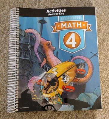 BJU Math 4 Activities Book Answer Key