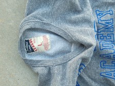 League Tri-blend Pullover Crew Neck Embroidered Gray Sweatshirt Men s L