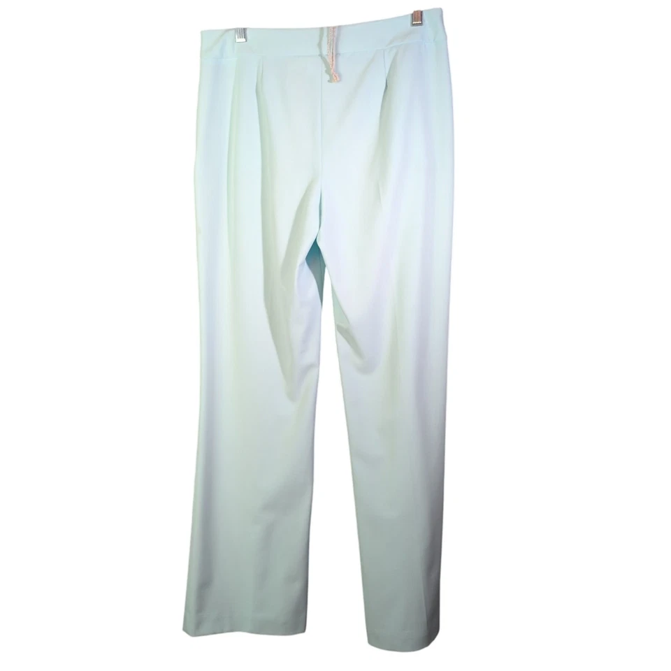 Ice Blue Sz 10 Lucy Pereda Straight Leg Dress Pants Work Career Professional - Image 2 of 4
