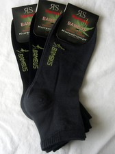 3 Pairs Harmony Men's Bamboo Sneakers Short Socks 3 Colors 39 - 46