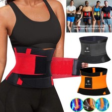 Women Fajas Para La Dolor De Espalda Soporte Lumbar Refuerzo Hacer Ejercicios US