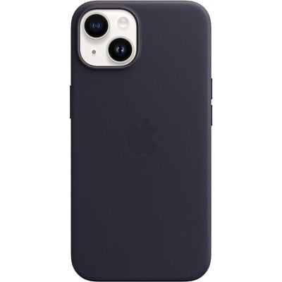 Original Apple Leather Leder Case Cover MPP63ZM/A iPhone 14 Ink Tinte Violett