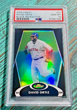DAVID ORTIZ Red Sox HOF 2008 Finest #37 Black Refractor 26/99 PSA 10 Gem Pop 2